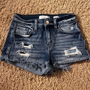 KanCan Mid-Rise Denim Shorts
